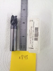 1 NEW ACCUPRO 1/2" DIAMETER CARBIDE END MILL 76005503. 4 FL. STUB 5/8" LOC -X848 - Picture 1 of 2
