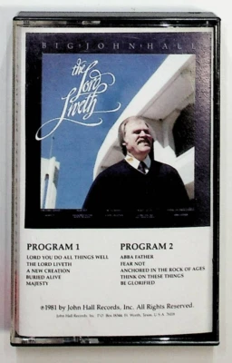 1981 Big John Hall The Lord Liveth Gospel Christian Cassette Tape - Image 1 of 3