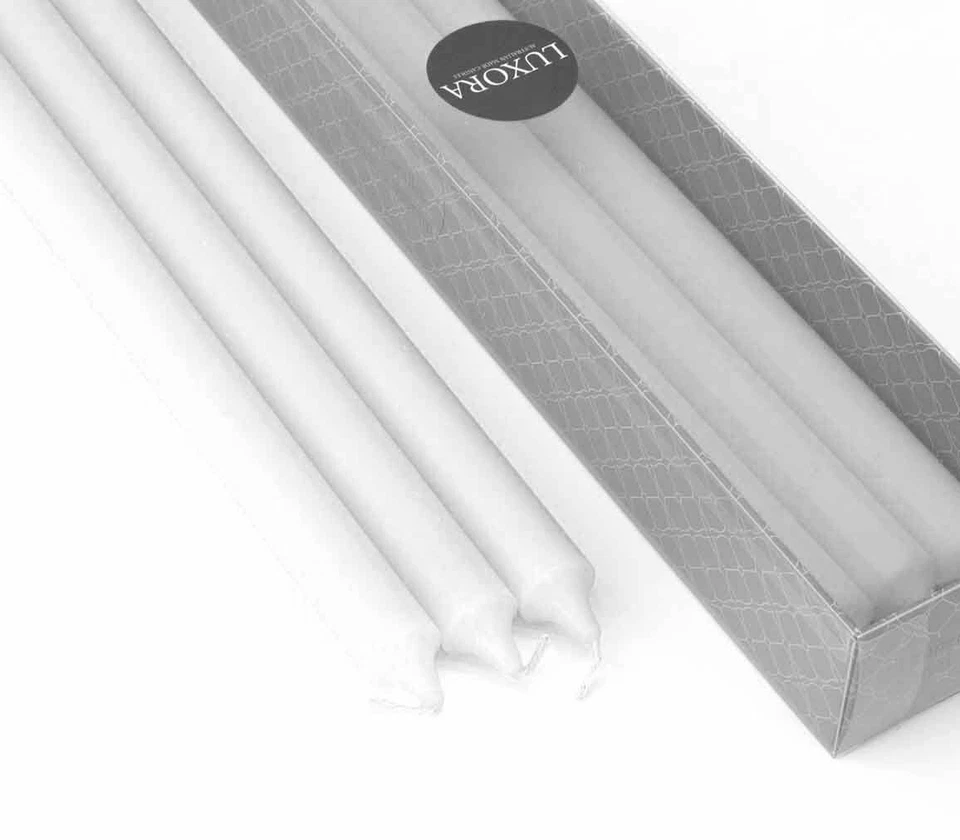 6 x AUSTRALIAN MADE Round Dinner Candles 22mm x 400mm Candles Unscented  - image 1 of 3