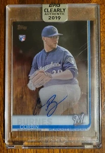 Corbin Burnes 2019 Topps Clearly Authentic Rookie Auto Brewers Cy Young! ๐ - Picture 1 of 2