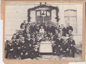Antique photo USSR, historical sailors in 1931, Batumi Soviet Vintage Photo - Bild 1 von 3