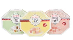 160g NO ADDED SUGAR Pistachio Rose Lemon Turkish Delight Diabetic Christmas Gift - Picture 1 of 8