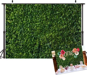 Grüne Blätter Fotografie Kulissen Frühling Natur Safari Party Dekoration Outdoor - Bild 1 von 12