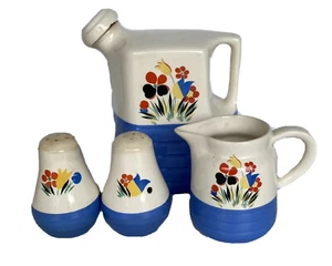 Universal Potteries 'Zirkus' Set Kühlschrankkrug, Milchkännchen, Salz & Pfeffer - Bild 1 von 23