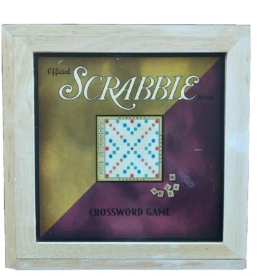 2002 Parker Brothers SCRABBLE in Wooden Box Nostalgia Game Series Complete - Image 1 of 4