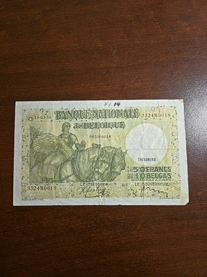 🇧🇪  Belgium 50 francs  1938  P-106  BANKNOTES - Image 1 of 2