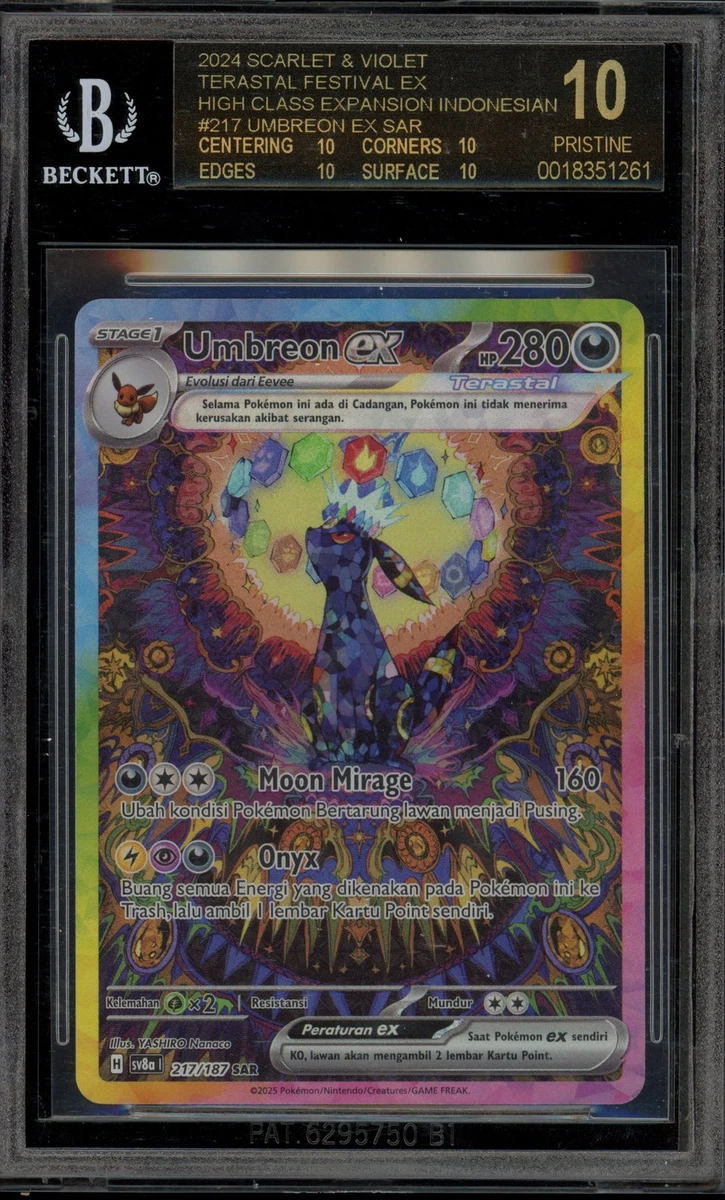 Pokémon TCG Beckett Grading Services (BGS) Grade 10 Collectible