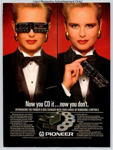 Pioneer Six Disc Changer Removable Controls Stereo Vintage 1989 Advertisement - Picture 1 of 5