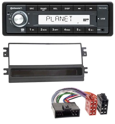 Continental USB MP3 AUX 1DIN Autoradio für Kia Clarus Carens FL Carnival Sportag - Bild 1 von 4