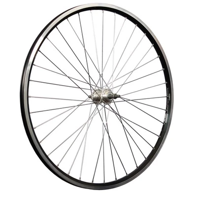 Laufrad 28 Zoll Hinterrad Hohlkammer geöst Fahrrad Schraubkranz 5-9 fach schwarz - Bild 1 von 4