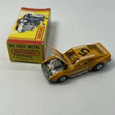 Lesney Matchbox Superfast The Boss Cobra Mustang Car No. 5 England Toy - Image 1 of 4