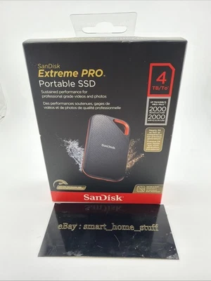 SanDisk Extreme PRO V2 4TB USB-C Portable External SSD  New Sealed - Image 1 of 4