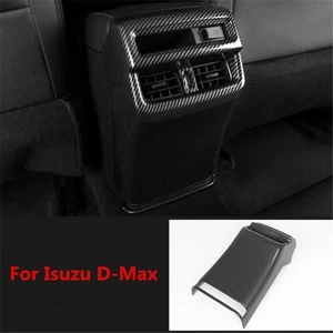 For Isuzu D-Max Dmax 2021 2022 Carbon Fiber Rear Seat Air Outlet Vent Cover Trim - Picture 1 of 14