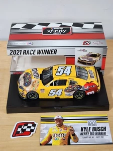 2021 #54 Kyle Busch M&Ms Ice Cream Road America 101st Xfinity Win 1/24 Action - Picture 1 of 2