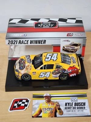 2021 #54 Kyle Busch M&Ms Ice Cream Road America 101st Xfinity Win 1/24 Action - Image 1 of 2
