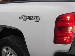Pair (2) OEM 2011 CHEVROLET SILVERADO 4X4 Bed DECALS GMC SIERRA 1500 2500 3500 - Picture 1 of 10