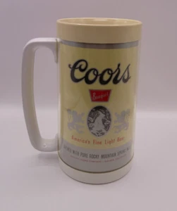 Vintage Coors Thermo Serv Beer Mug Stein Thermal Insulated USA - Picture 1 of 4
