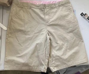 Cat & Jack Girls' Flat Front Stretch Uniform Shorts - Color Khaki Size 18 Plus - Picture 1 of 2