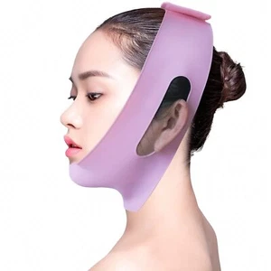 Reusable Silicone Double Chin Strap V Line Lifting Mask,Chin Lipo Compression... - Picture 1 of 7
