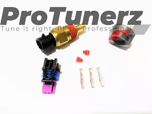 GM Coolant TEMPERATURE/TEMP SENSOR KIT 3/8 NPT + STEEL Weld Bung FOR ems - Picture 1 of 4