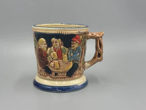 Vintage Thomas Edison Mustache Stein lego bavarian bar scene Beer mug cup 4'' - Picture 1 of 6