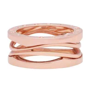 Bvlgari B.Zero1 Design Legend Three Band Ring 18K Rose Gold Size 53 US 6.25 - Picture 1 of 5