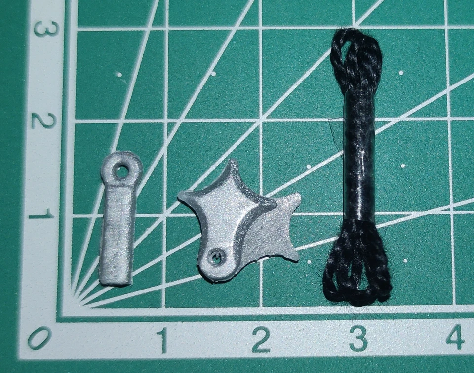 1985 Shipwreck repro boarding hooks & string - Image 1 of 1