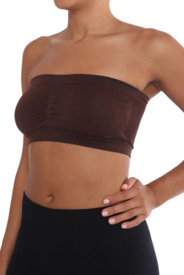 Padded Bandeau Bra Top Stretchable Spandex One Size Regular - Image 1 of 2