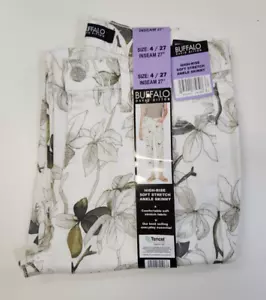 BUFFALO Women's White Leaf Jeans 4 / 27 Havana Stretch Skinny High Rise Pant NWT - Picture 1 of 3