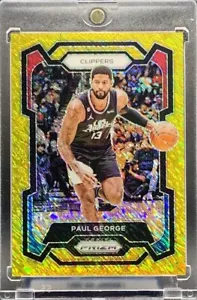 ORO 1/10 ✨2023 2024 Panini Prizm Shimmer Paul George 1° IN STAMPA! LA 76ERS - Foto 1 di 2