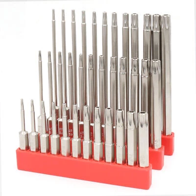 11pcs Long Reach Torx Star Hex Security Bit Set Tamper Proof Screwdriver Bits - Bild 1 von 4