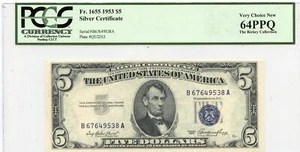 1953 $5 Silver Certificate FR#1655 PCGS CH64 PPQ - Picture 1 of 2