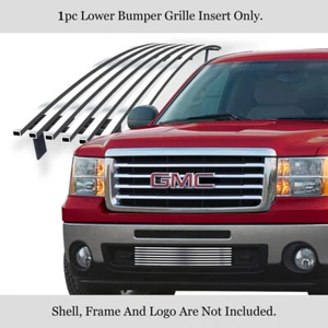 Fits 2007-2013 GMC Sierra 1500/07-10 Denali Lower Chrome Billet Grill Insert - Picture 1 of 7