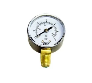 JET RANGE 50MM VERTICAL PRESSURE GAUGE 2" 0-6 BAR 0-85 PSI N20510 - Picture 1 of 1