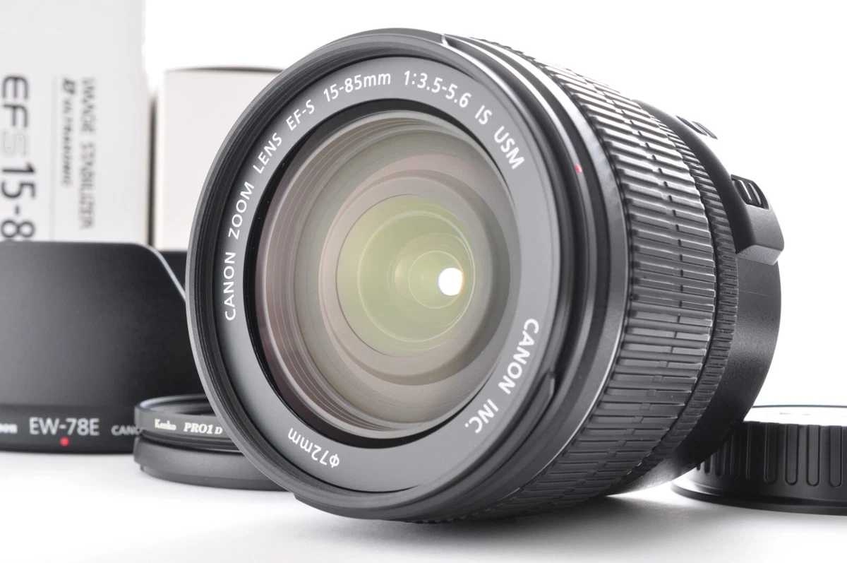 中古 Canon EF-S 15-85mm & 55-250mm レンズセット