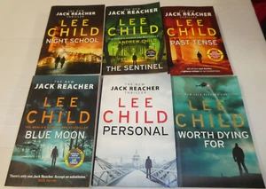 Lee Child, Lot 6 x Books, Past Tense, Personal, Night School, Blue Moon (PB) AB4 - Picture 1 of 7