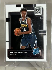 2022-23 Donruss Optic Rated Rookie Peyton Watson RC #223 Denver Nuggets - Picture 1 of 2