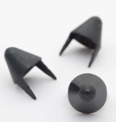 Высокий матовый черный английский 77 стиль металлические шпильки для одежды - сумка 500 (панк 77) - Изображение 1 из 4