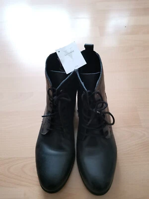 Damen Schnürstiefel von C&A. Größe 40 in Schwarz. NEU mit Etikett - Bild 1 von 4
