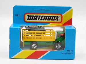 Matchbox Superfast Cattle Truck 80s MB-71 IN Blue Box England - Picture 1 of 3