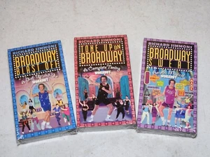 Richard Simmons Tone Up, Blast off & Sweat on Broadway 3 VHS LOT - NEW SEALED - Picture 1 of 8