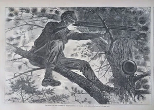 Winslow Homer Sharpshooter 1862 Harper's Civil War newspaper complete issue - Picture 1 of 13
