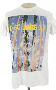 Dsquared Unisex T Shirt White 100% Cotton Logo Printed Slim Fit Designer Size M - Picture 1 of 11