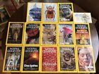 National Geographic Magazine Lot Of 13, 2001 2002 + 5 Map Supplements