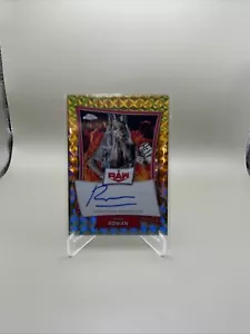 2025 Topps Chrome WWE RBA-ERK Erick Rowan Gold Geometric Auto /50 - Red Brand - Picture 1 of 1