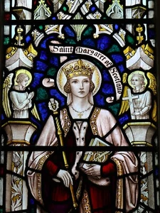 ST SAINT MARGARET of SCOTLAND   8x10" ULTRA PREMIUM SATIN Print - Picture 1 of 1
