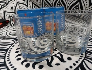 2 Canadian Mist Wiskey Lowball, Bar glasses, Cups 2003 - Picture 1 of 4