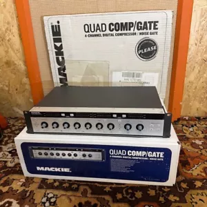 Mackie Quad Comp/Gate 4-Channel Digital Compressor Noise Gate Studio Rack w/ Box - Picture 1 of 12