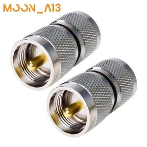 PL-259 Connector UHF Male to Male RF Coaxial Adapter for CB Ham Radio Antenna - Picture 1 of 6