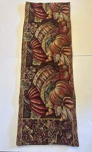 Autumn  Tapestry Table Runner, Pumpkins, Harvest, Fall, Thanksgiving 68” X 12” - Picture 1 of 3
